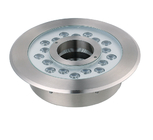 18W Stainless Steel Housing LED Fountain Light With Middle Hole Diameter 65mm