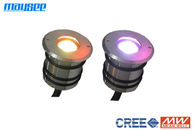 Ultra - Thin Powerful IP68 3w RGB LED Decking Lights / RGB LED Outdoor Lighting