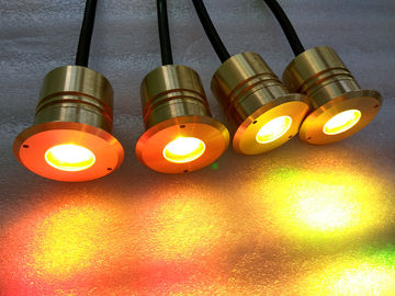 Super Bright 3w Mini LED Underwater Pond Lights With Brass Housing