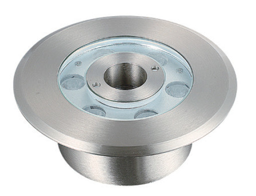 Small 6W LED Fountain Light Middle Hole Diameter 25mm With Stainless Steel Material