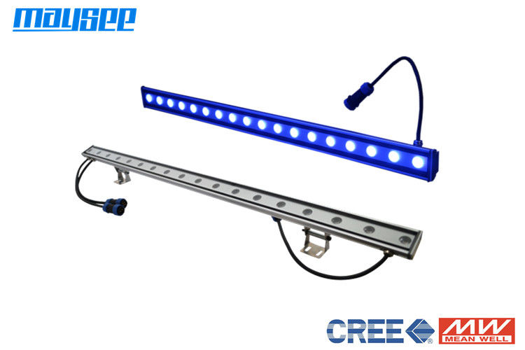 Anodized Aluminum Dimmable LED Wall Washer Lighting with 18 watt Cree Chip / 24VDC