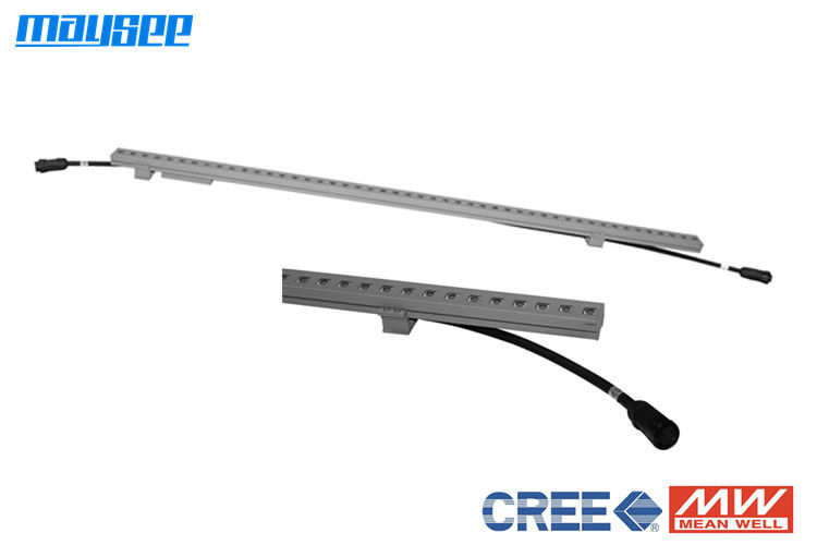 Adjustable Angle Linear LED Wall Washer Light 12Watt With 120° Convex Lens IP67