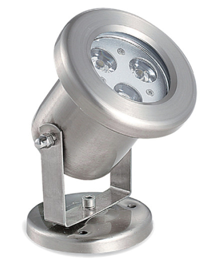 24VDC 3W LED pool light with 304 SS material install by angle adjustable bracket
