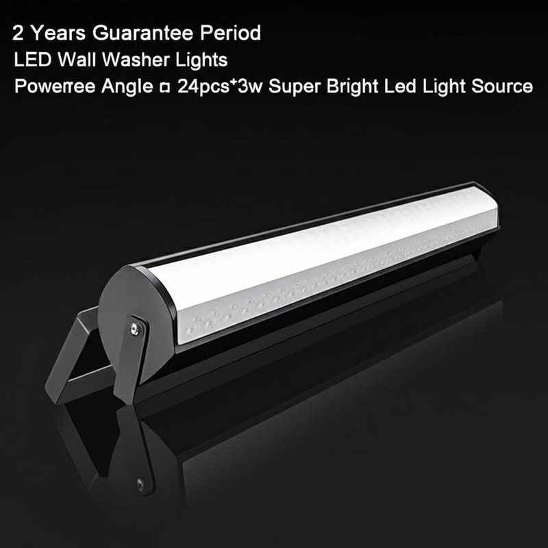 2 Years Guarantee Period LED Wall Washer Lights powered by 65 Degree Angle and 24pcs*3w Super Bright Led Light Source